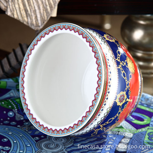 Color Glaze decal Ceramic Pot